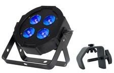 American DJ Eliminator Mega Hex L Par RGBLA UV LED DMX Wash Light Remote Clamp