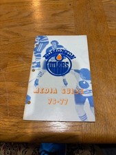 Edmonton Oilers WHA Official Media Guide Hockey Ullman Patenaude Dryden Sather