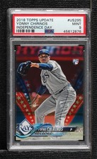 2018 Topps Update Independence Day 17/76 Yonny Chirinos #US295 PSA 9 MINT 07b3
