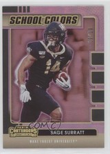 2021 Contenders Draft Picks School Colors Bowl Championship /10 Sage Surratt 7xr