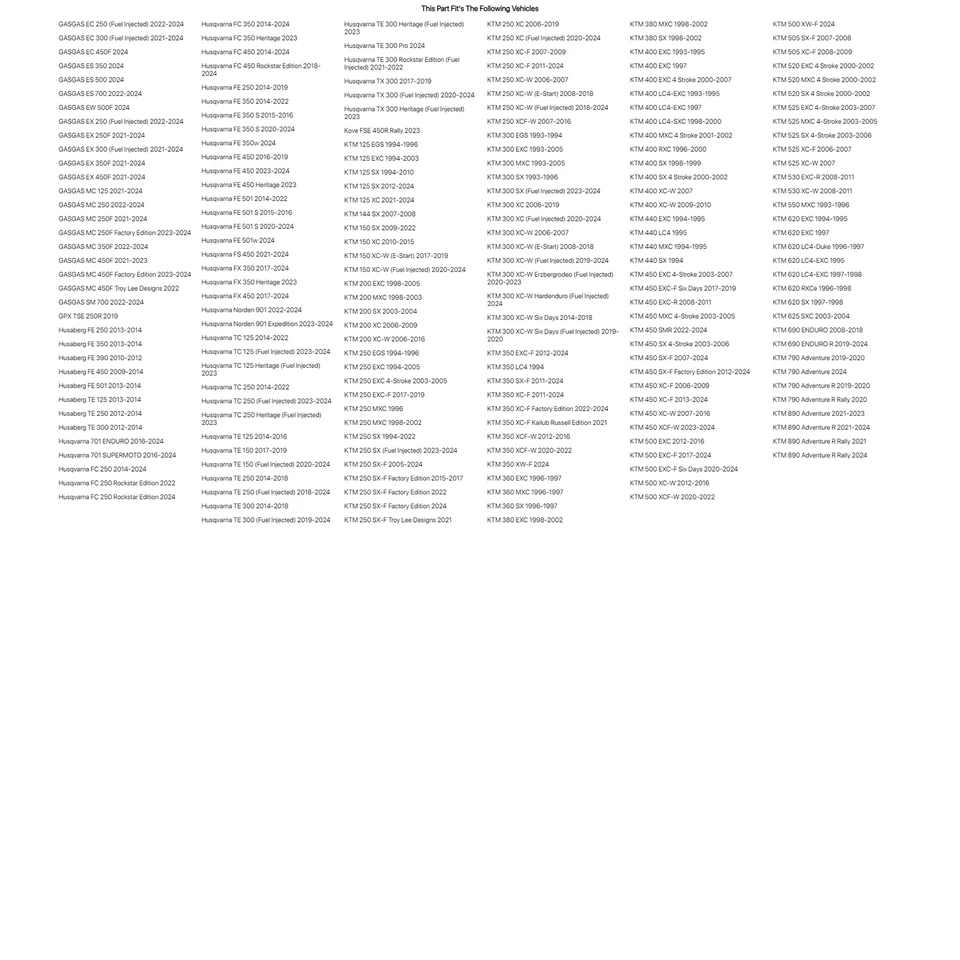 Vortex 520 Steel Rear Sprocket 50 Tooth Black For KTM 450 SMR 2022 Foto 2 de 2