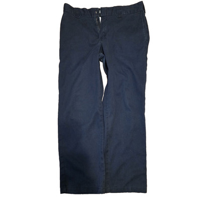 Dickies 874 Flex Original Fit Men's Navy Cotton Blend Work Pants Size 34