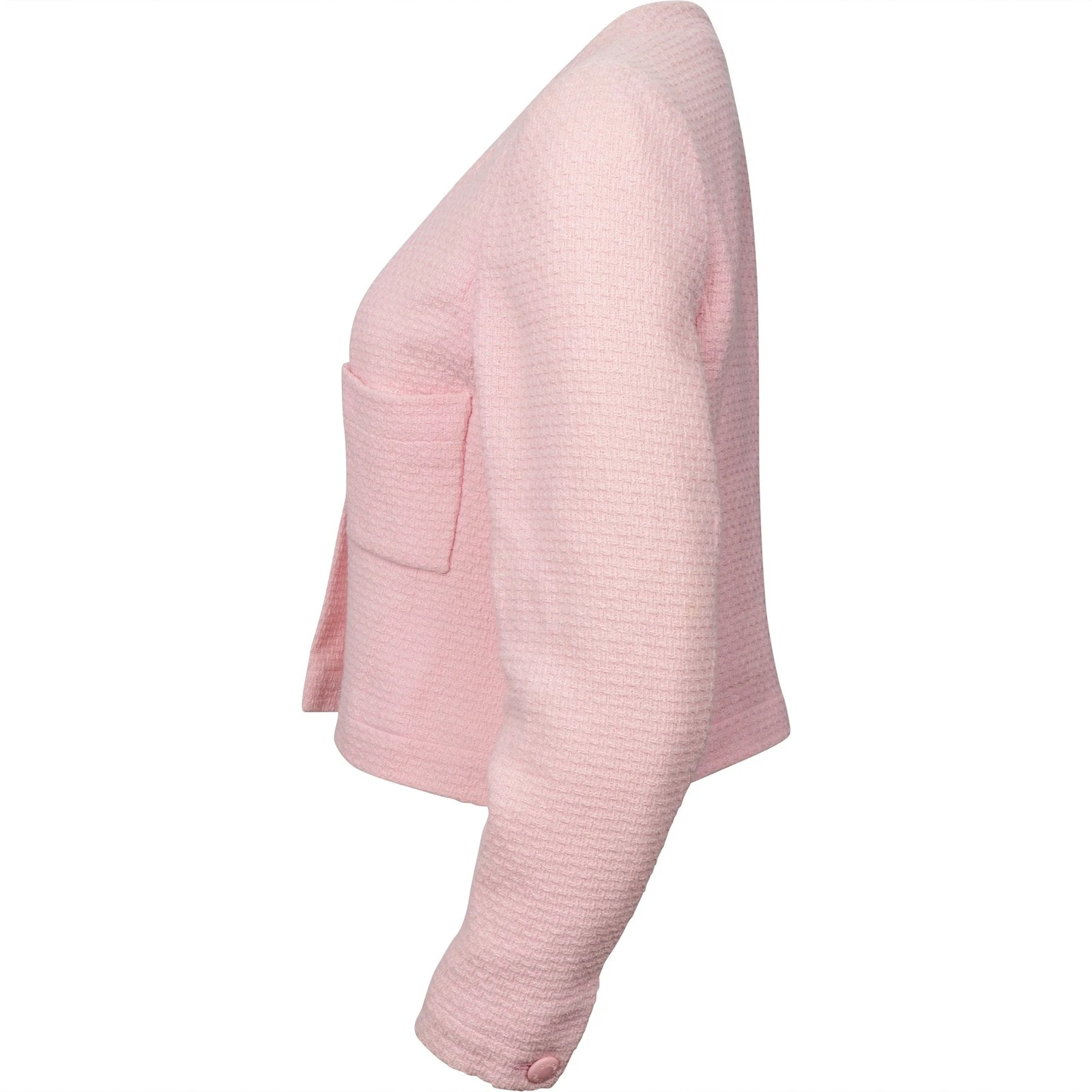 Chanel Pink Tweed Costume Jacket (DE38 FR40) Giacca Coco CC