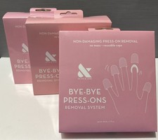 Olive & June Bye Bye Press-Ons press on Nail Remover Removal Kit 32pc Lot of 3
