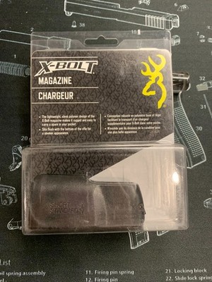 Browning 4 Round 308/243 Win/7mm 08 X-Bolt Short Action Rotary Magazine Black