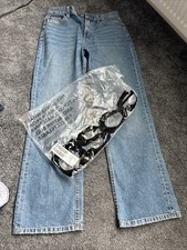 Women’s ASOS Mid Rise Straight Jeans Mid Blue W28 UK Size 10 New
