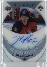 2015-16 Upper Deck Trilogy Ice Scripts Nick Bjugstad #IS-NB Auto 4f5