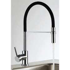 Deva Montacute Pull Out Mono Mixer Kitchen Tap Chrome Spray Sink UK Modern Plus