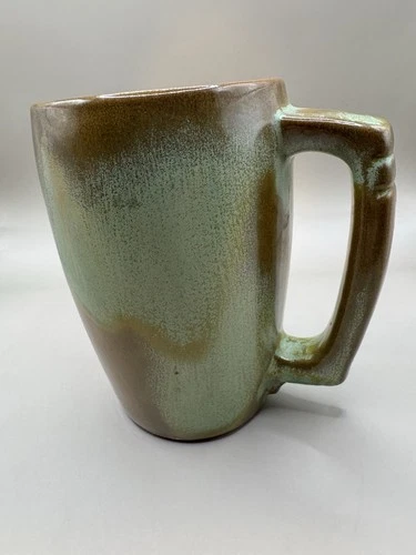 Frankoma Pottery Vintage Plainsman Ceramic Mug Prairie Green