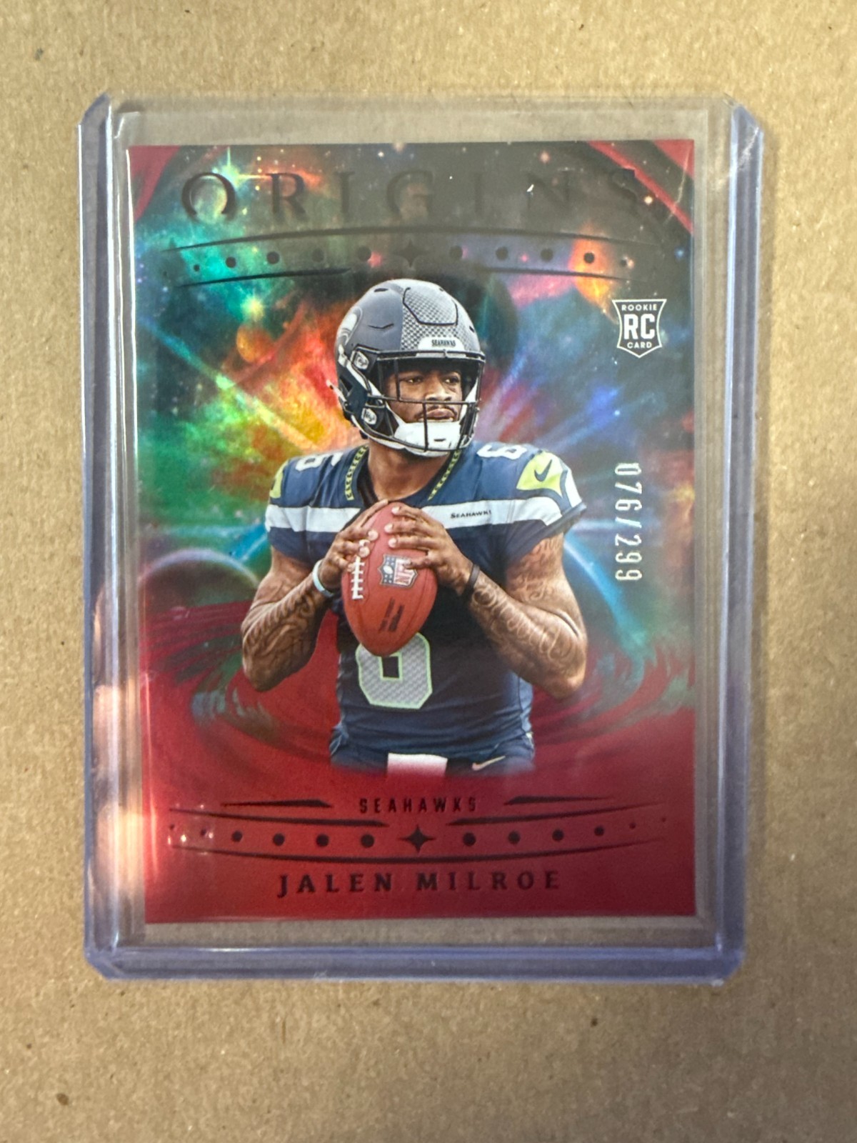 2025 Panini Origins - Rookies Jalen Milroe, Jalen Milroe #103 Holo Red /299 (RC)