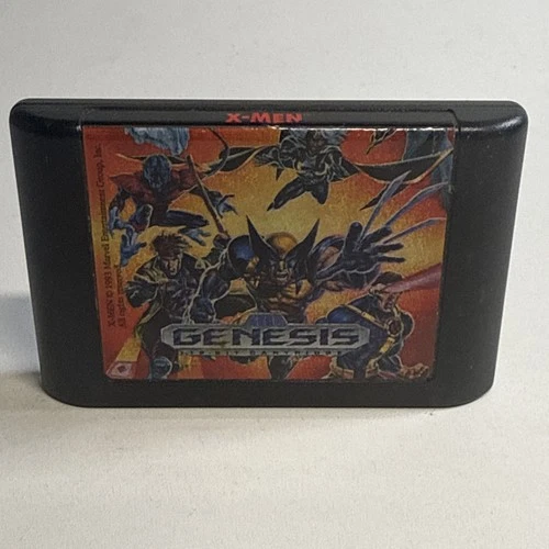 Vintage Sega Genesis 1993 X-Men 16 Bit Cartridge Marvel Entertainment Wolverine