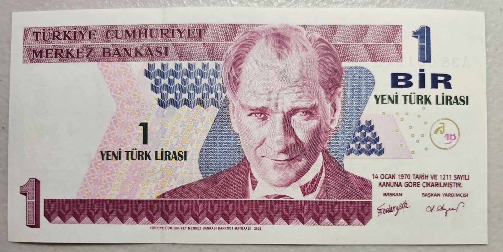 Turkey 1 New Lira 2005 Unc