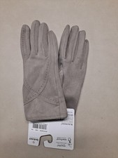 Isotoner Gloves Womens S / M Tan Stretch Microsuede smarTouch SmartDri NEW