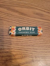 1945 Wrigley's ORBIT Gum Unopened Pack w/ 5 Sticks of Chewing Gum Vintage