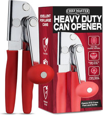 Commercial Can Opener Heavy Duty - Manual Hand Crank for Large Cans