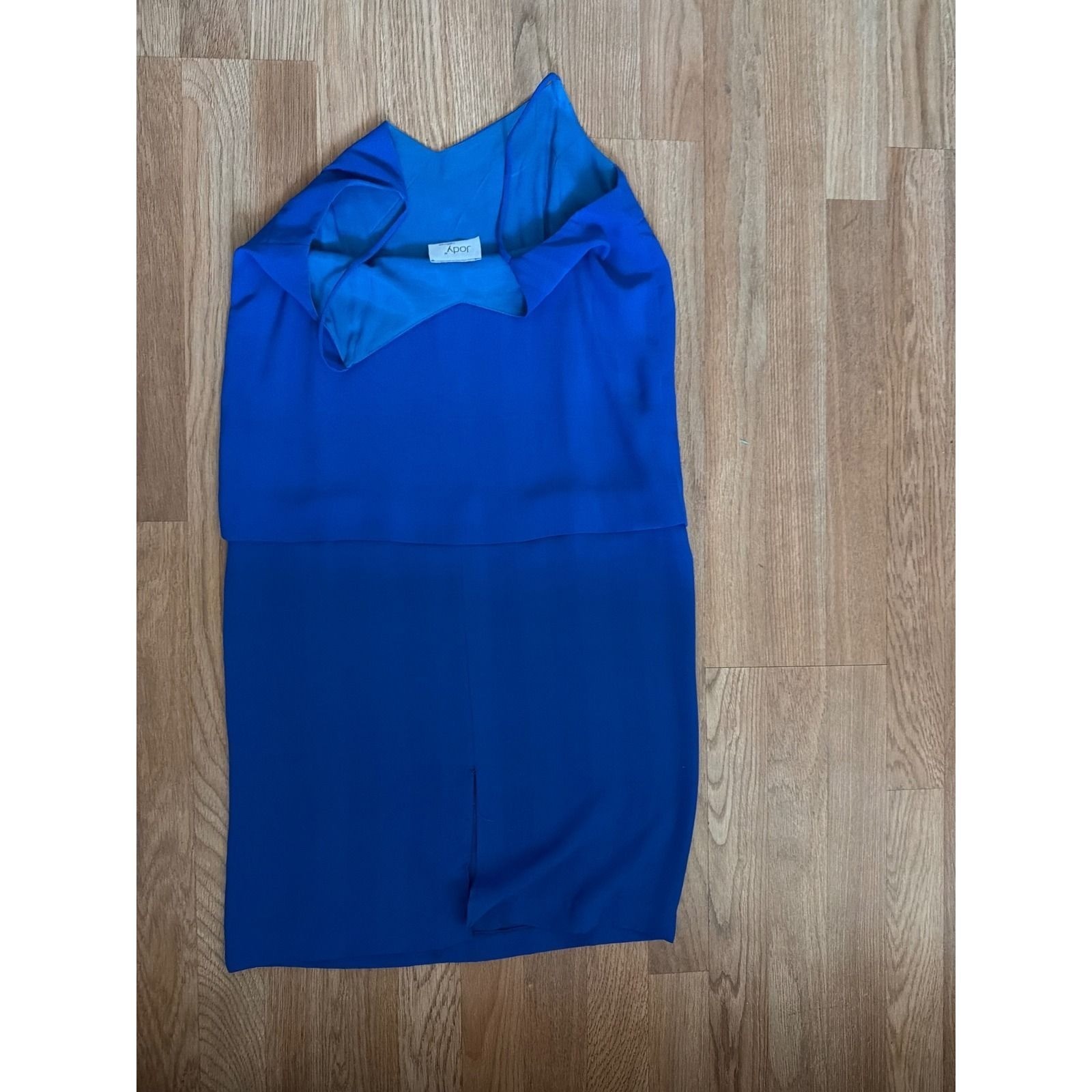 Christian Rupert Quilted Green Jacket and Jody California Blue Slip Dress Set image 6