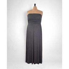 Heimish Charcoal Gray Strapless Maxi Dress, Size 1XL