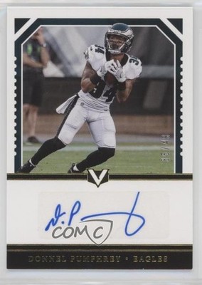 2017 Panini Vertex Signatures 35/49 Donnel Pumphrey #VS-DP Rookie Auto RC s3g