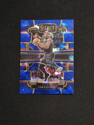 2023-24 Panini Select - Concourse Cam Whitmore #69 Blue Cracked Ice Prizm (RC)