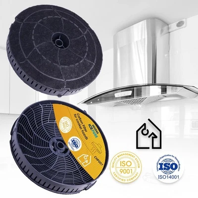 GOLDEN ICEPURE 2x Aktivkohlefilter Ø 172mm für Dunstabzugshaube für AEG Elica CFC0038668 Typ 57