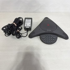 Sound Station Polycom  Speaker Phone W/ Wall Module Powers On But Untested