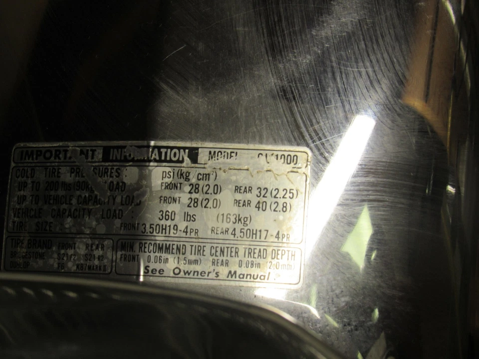 Honda Gold Wing GL1000 1979 guardabarros trasero cromado Foto 3 de 4