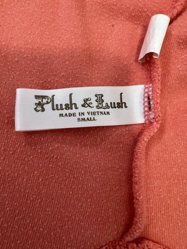 💖Plush & Lush VS Coral Terry Cloth Tracksuit Hoodie & Pants Set Size S - Picture 9 of 19