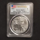 2021 American Silver Eagle - Type 1 - NGC MS 70 - First Releases - FREE SHIP!