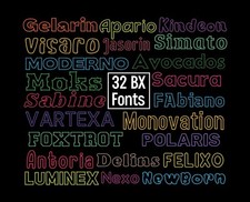 MACHINE EMBROIDERY BX FONTS - 32 SATIN OUTLINE EMBROIDERY FONTS - USB DELIVERED