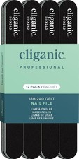 12 Pack Nail File Set: 180/240 Grit Professional Emery Boards for Natural