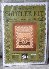 Traditional Sampler Kit Moira Blackburn Cross Stitch Kit CLOVER AND BEE SAMPLER