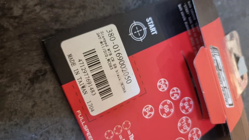 FSA 24 Teeth 68BCD 2x11 Speed Alloy Chain Ring - Shotblast Black - Image 2 of 3