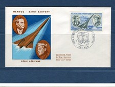 FRANCE - FDC - 1er jour - Mermoz et Saint-Exupéry - Y&T Poste aérienne n° 44