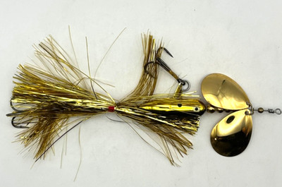 Lunker Bucktails Subsurface Double 8 Gold Musky Bucktail Lure NEW
