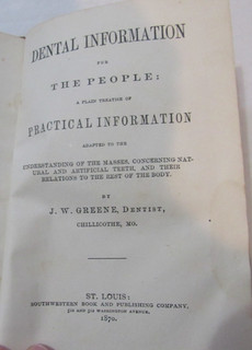 Book Dental Information for the People by Green Missouri Dentistry