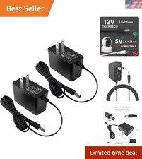 Dual 12V 1A Power Supply for Lorex, Night Owl, Swann Cameras - Safe  Reliable