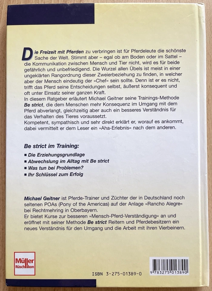 ➡️ MICHAEL GEITNER  📔  BUCH  📔  BE STRICT - DENKEN WIE EIN PFERD ⬅️ - Bild 2 von 2