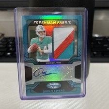 2025 Panini Certified Quinn Ewers RC Auto /199 Freshman Fabric Dolphins