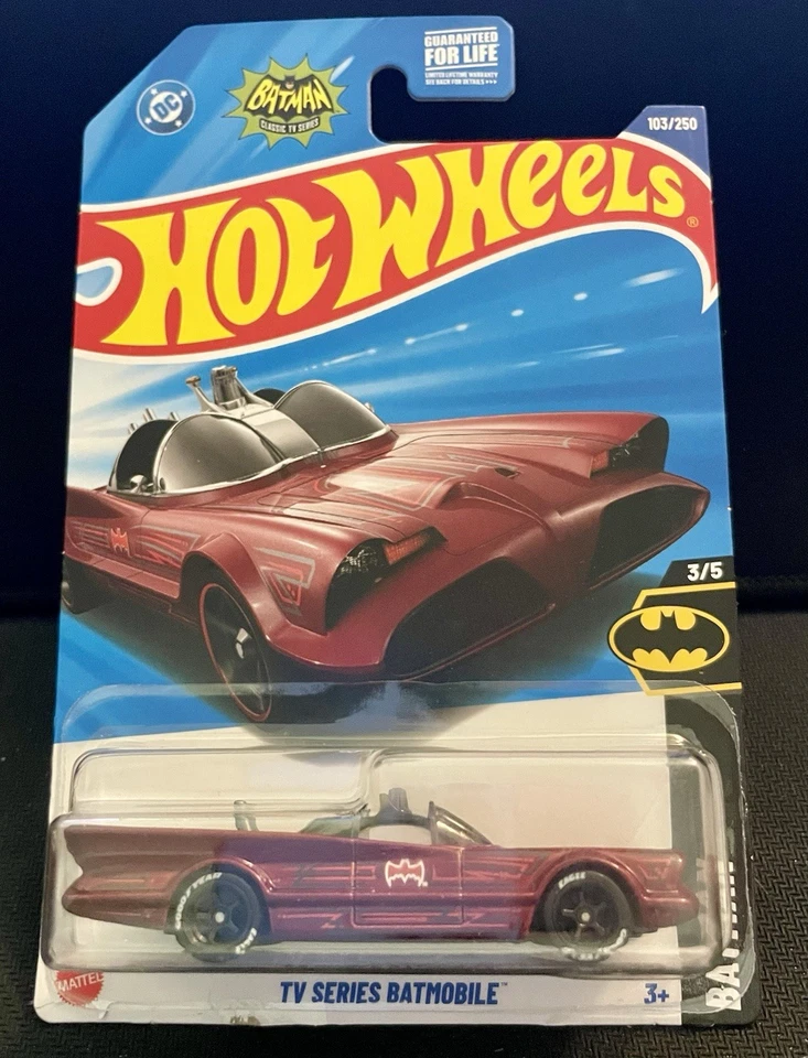 Batimóvil Hot Wheels serie de televisión rueda y neumático pilotos reales personalizados Foto 3 de 4