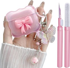 Case for AirPods 4 Cases Soft TPU Protective Shockproof Case and Cleanner Kit