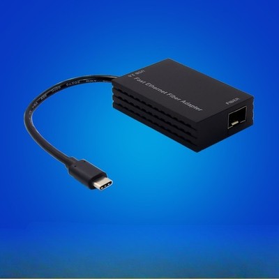 USB C 2.0 to SFP Transceiver, AX88772C,100Mbps Ethernet, LC Fiber Optic Adapter