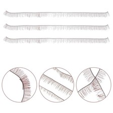 30Pcs Small Reusable Doll Eyelashes Brown Nylon Faux Lashes for Crafts
