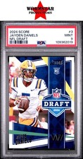 2024 Panini Score Nfl Draft #3 Jayden Daniels PSA 9 .