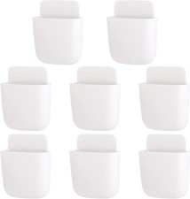 8 Pcs Remote Control Holder Self Adhesive Wall Mounted Storage Box Phone Chargin
