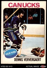 1975 O-Pee-Chee NHL #42 Dennis Ververgaert Canucks 6 - EX/MT