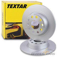 TEXTAR 2x BREMSSCHEIBE HINTEN FÜR SKODA YETI VW CADDY 4 5 GOLF 7 8 TOURAN T-ROC