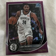 Topps 2025-26 Topps Chrome Cameron Thomas #85 /299 pink🏀Brooklyn nets🤯