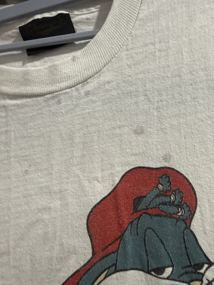 Vintage 1993 Looney Tunes Bugs Bunny Taz Baseball T-Shirt Jugend Large USA - Bild 4 von 4