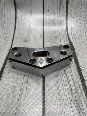 J&M Audio Handlebar Top Riser Clamp Mount Base Chrome 941230-2 Harley
