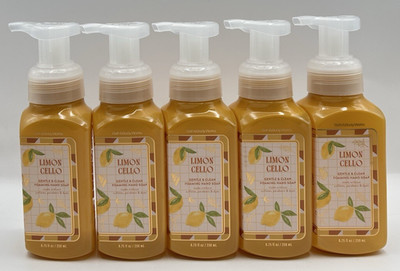 Bath & Body Works Gentle Foaming Hand Soap 5 Pack Limoncello 8.75oz Each